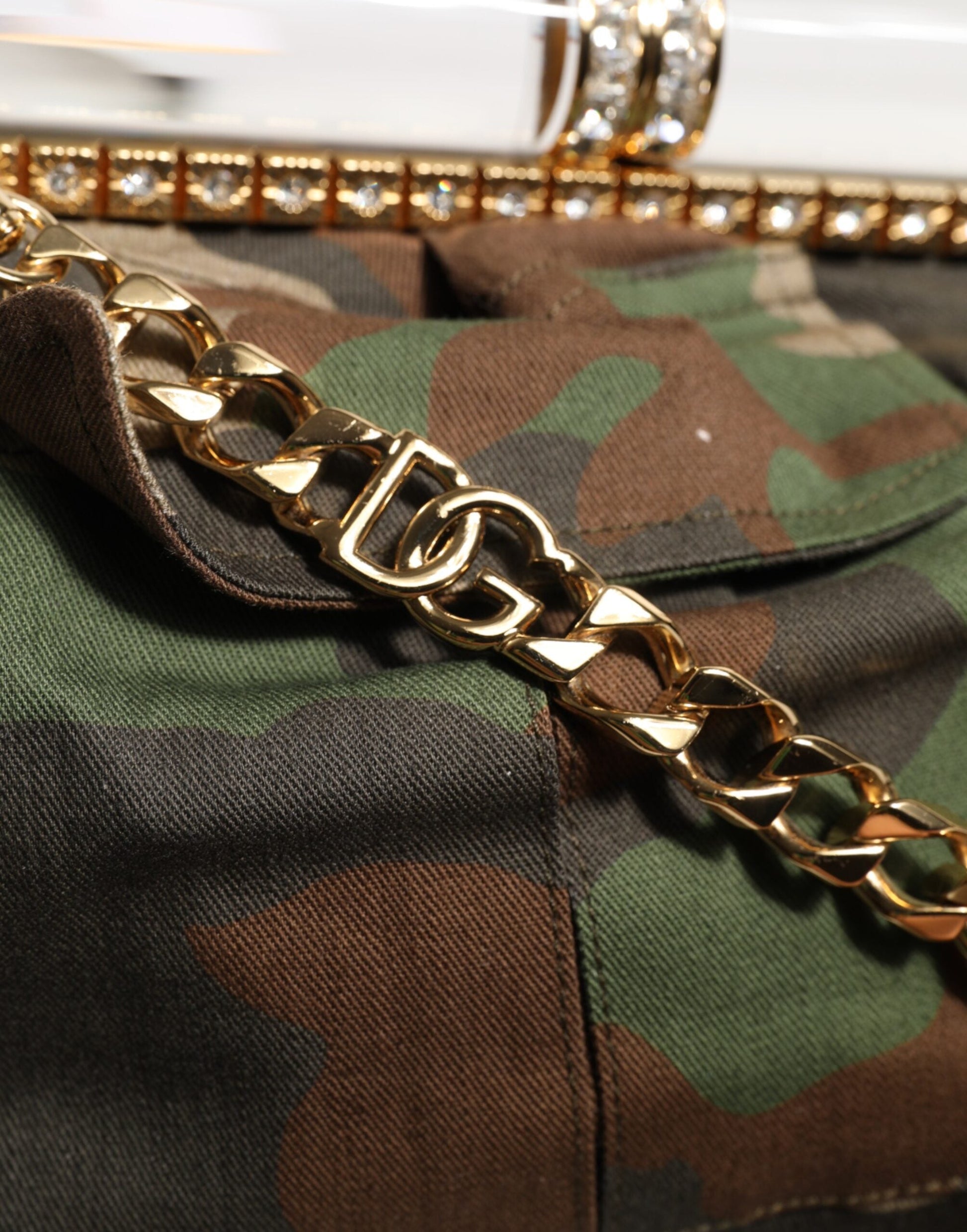 Dolce & Gabbana Multicolor Sicily Medium Camouflage Schulterriemen Tasche