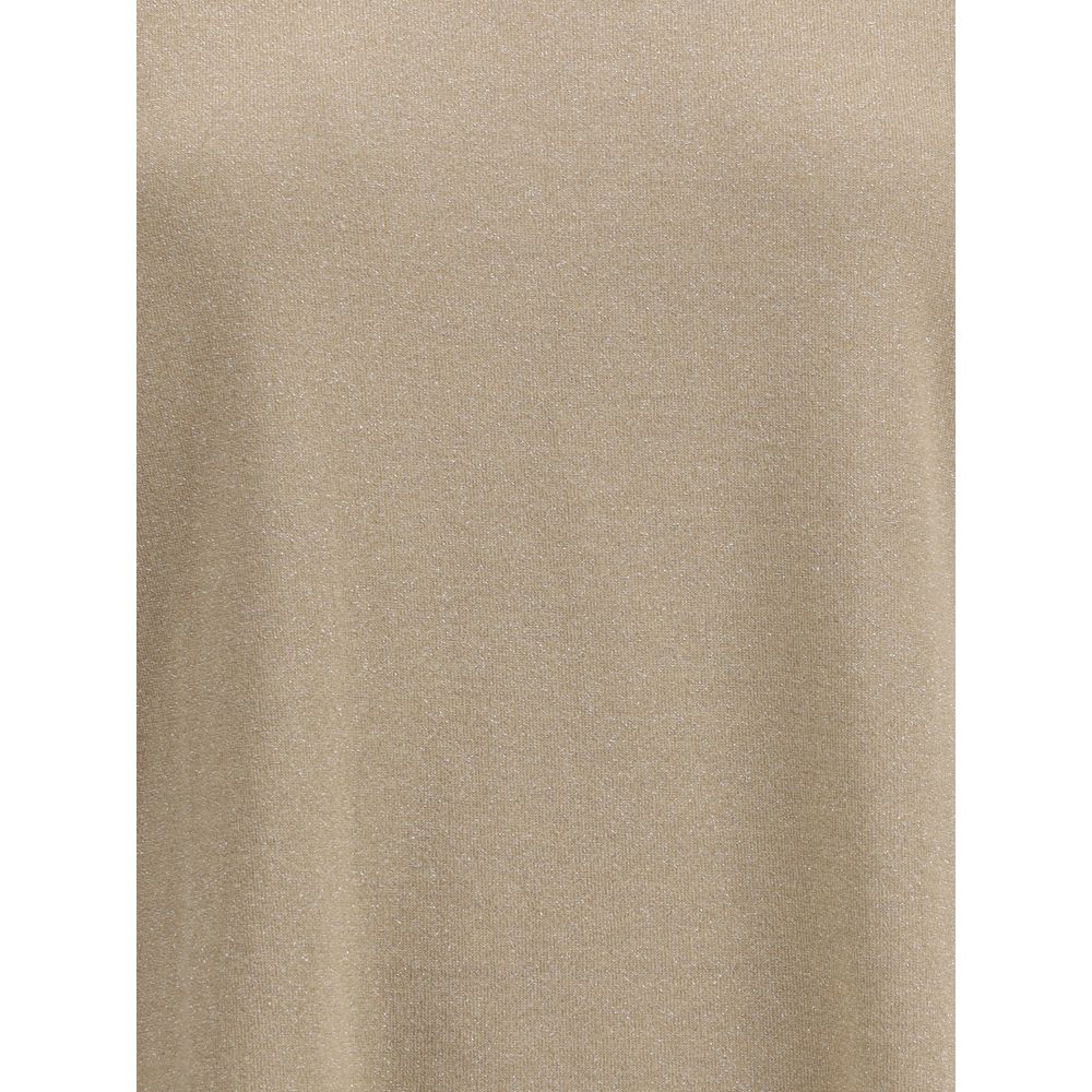 Brunello Cucinelli Kaschmir-Glitzer-T-Shirt