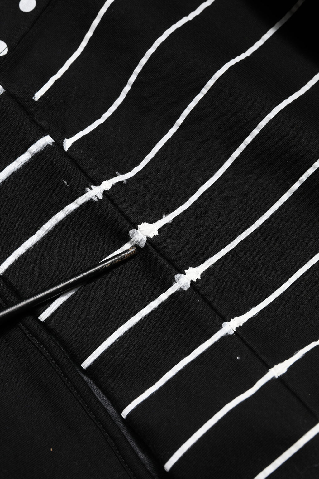 Dolce & Gabbana Schwarzes Streifen Kapuzen-Sweatshirt für Männer Pullover