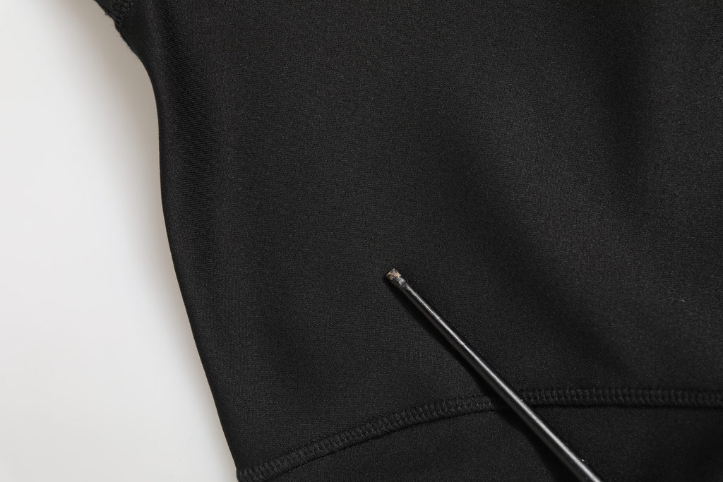 Dolce & Gabbana Schwarzer Polyester-Rollkragenpullover