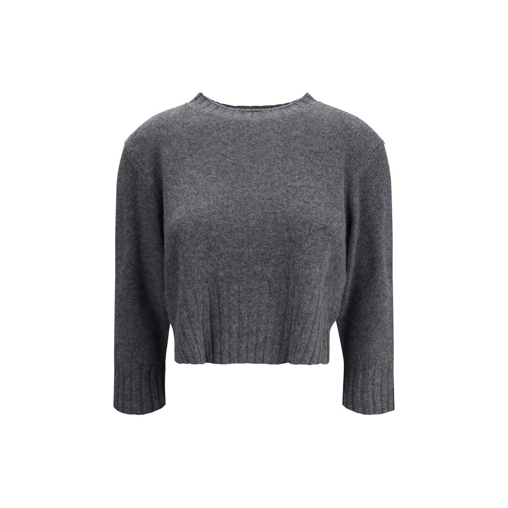 Loulou De Saison Graues Kaschmir-Sweatshirt