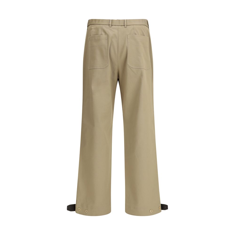 Brioni Beigefarbene Baumwoll-Cargo-Hose
