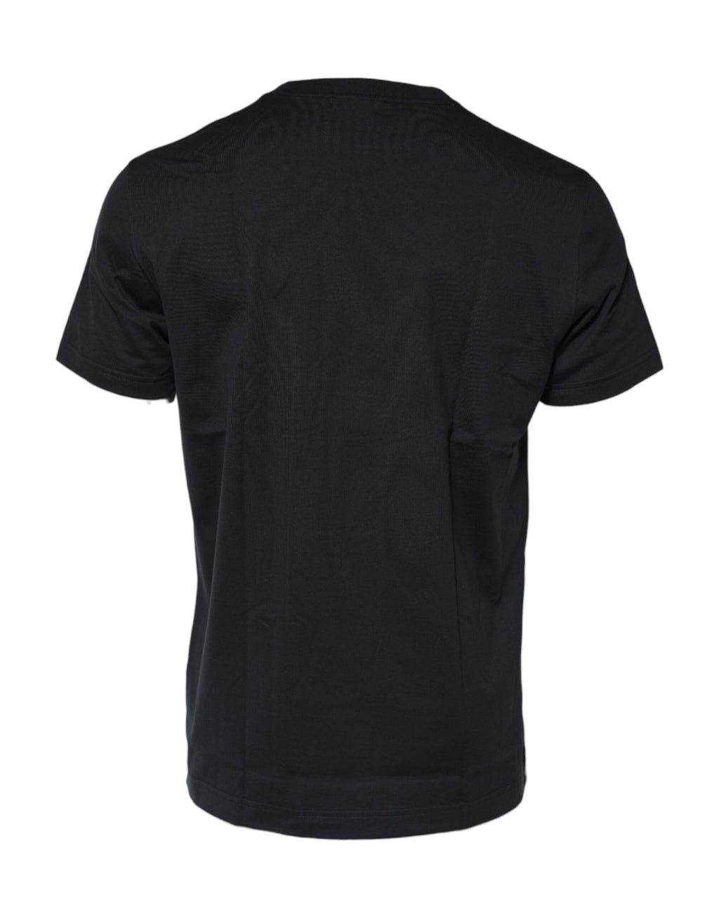 Dolce & Gabbana Schwarzes DG Compass Print Baumwoll-T-Shirt mit Rundhalsausschnitt