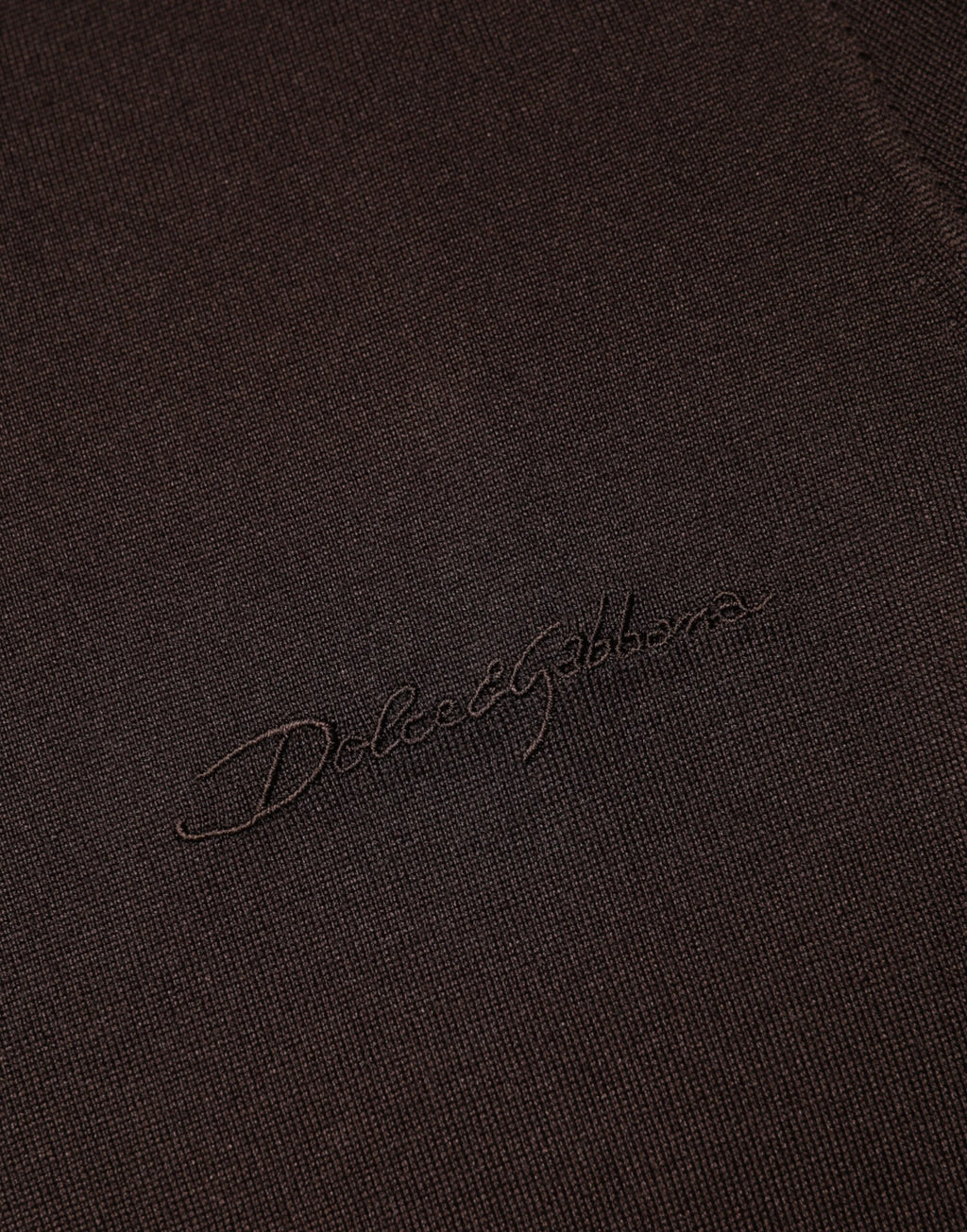 Dolce & Gabbana Braunes Seiden-T-Shirt mit Rundhalsausschnitt und kurzen Ärmeln