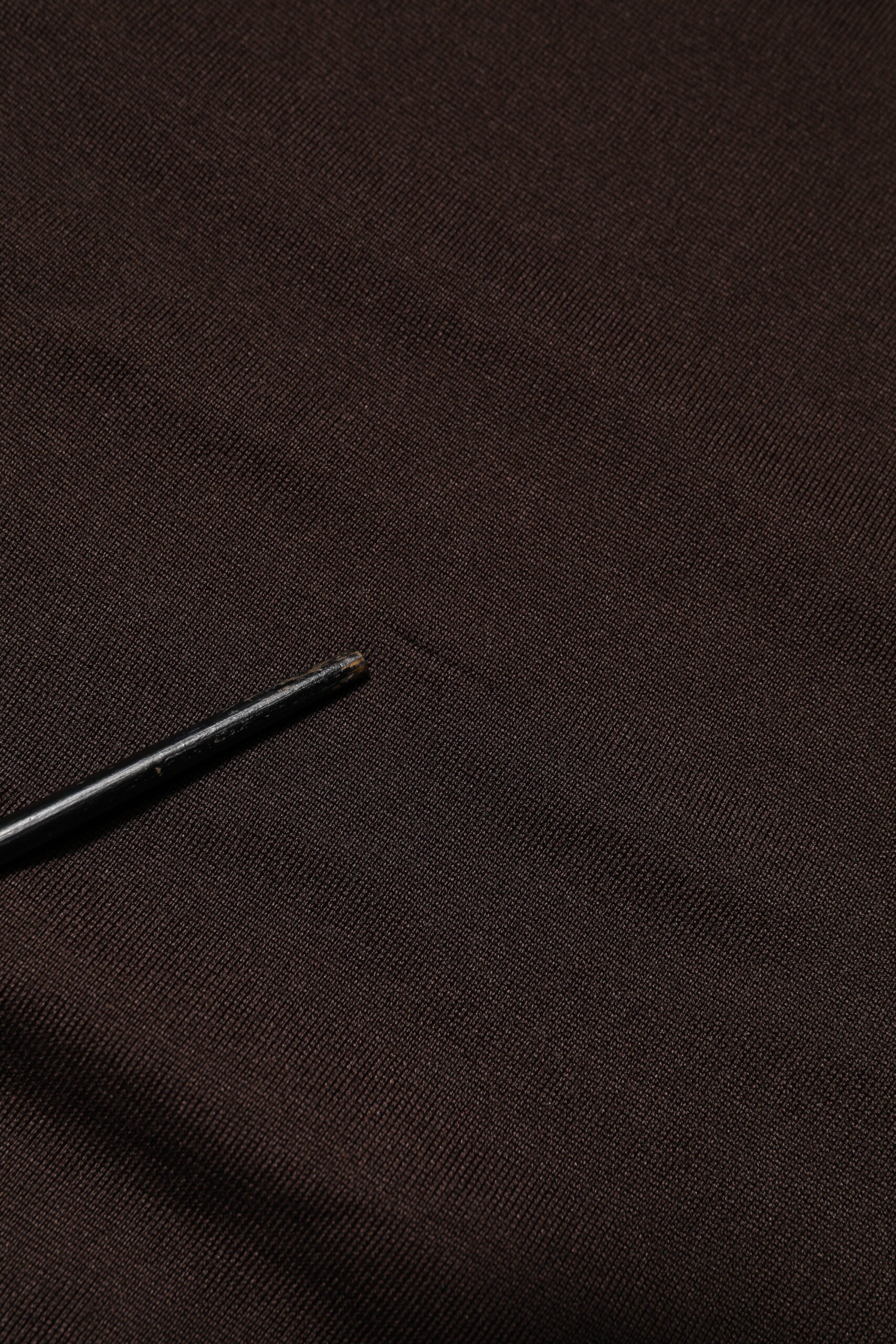 Dolce & Gabbana Braunes Seiden-T-Shirt mit Rundhalsausschnitt und kurzen Ärmeln