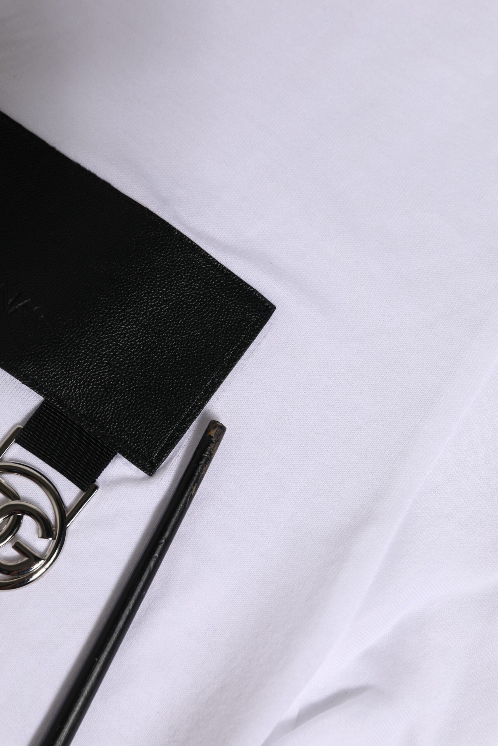 Dolce & Gabbana Weißes Logo T-Shirt mit Rundhalsausschnitt und kurzen Ärmeln