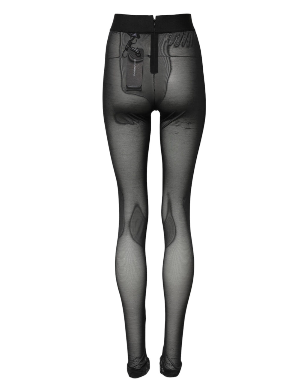 Dolce & Gabbana Schwarze Nylon-Leggings Stretch-Hose