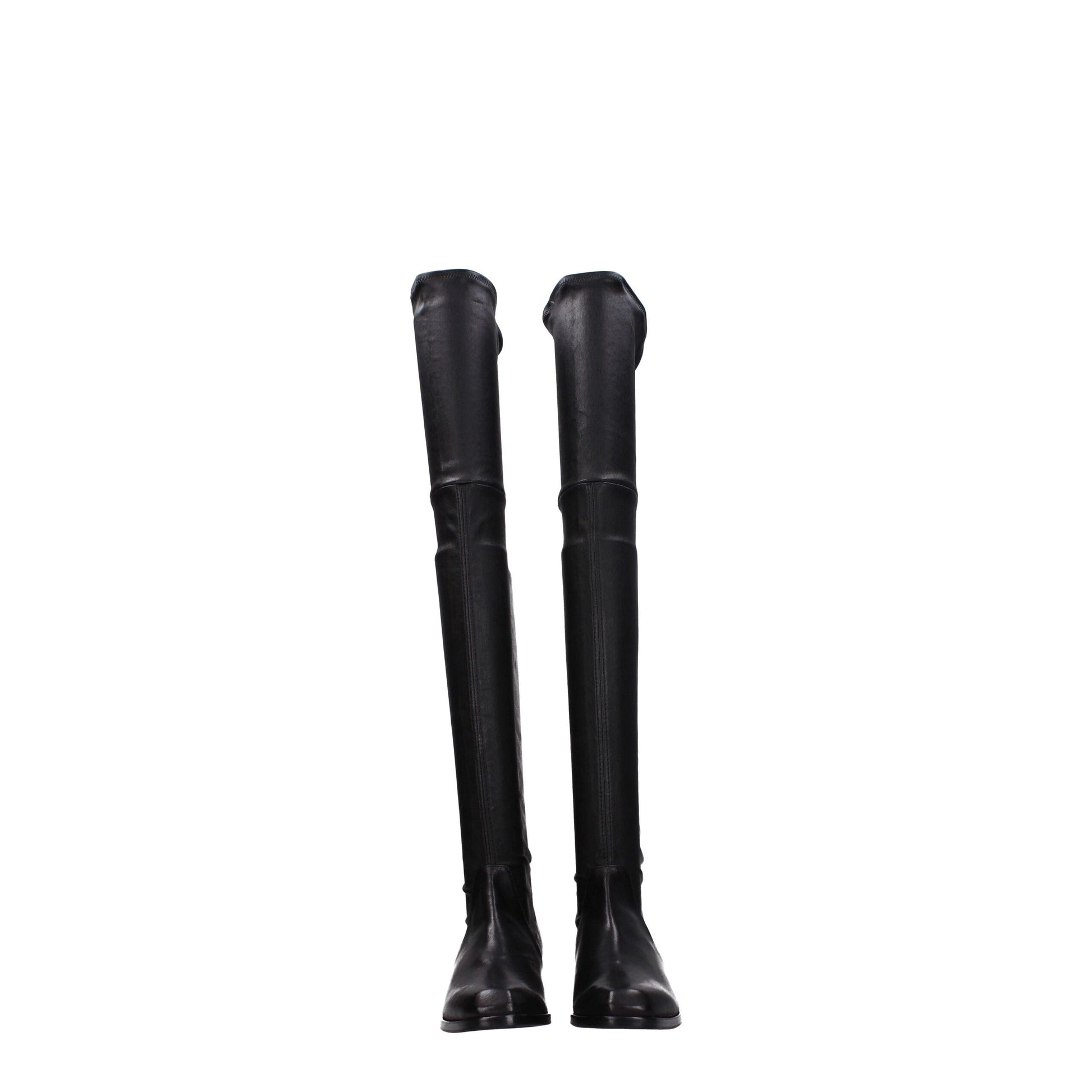 Parallèle Schwarzes Leder Over The Knee