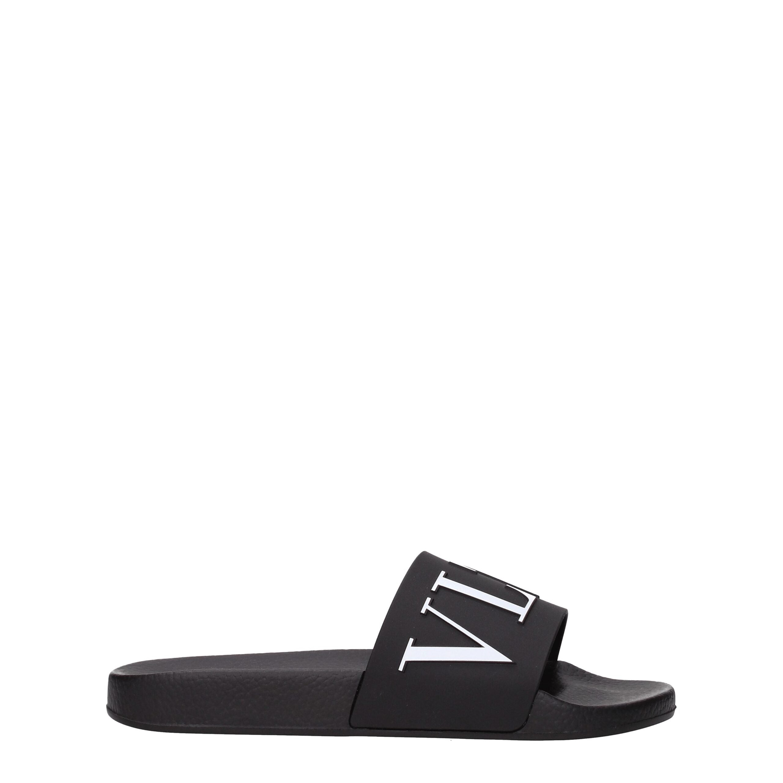 Valentino Garavani Schwarz Baumwolle Hausschuhe Sandalen