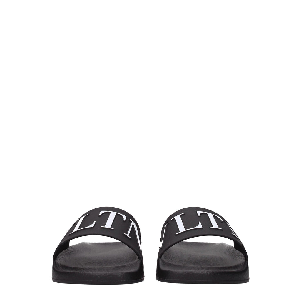 Valentino Garavani Schwarz Baumwolle Hausschuhe Sandalen