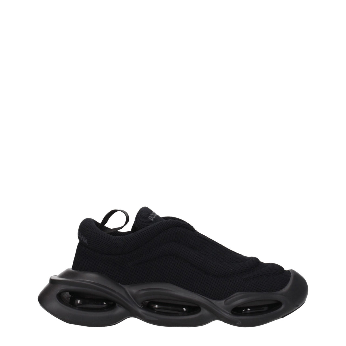 Dolce & Gabbana Schwarzer Stoff Chunky Sneakers