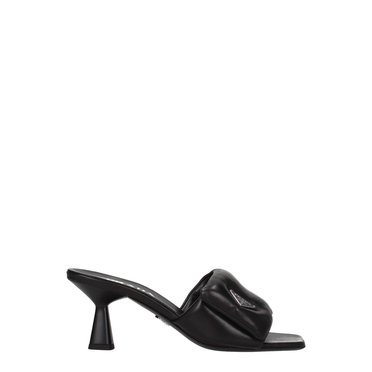 Prada Schwarze Leder-Plateaus