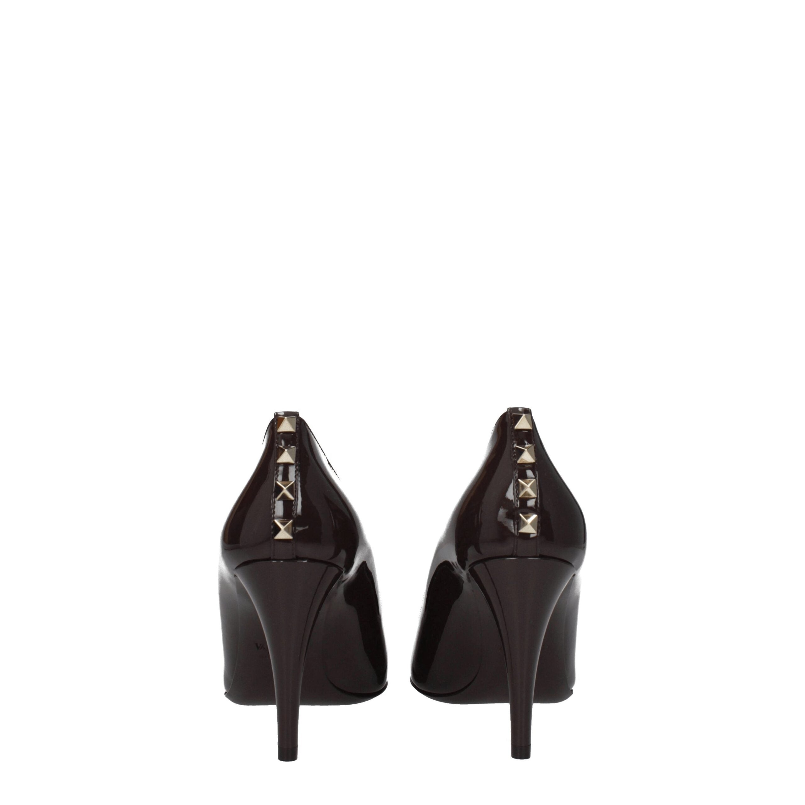 Valentino Garavani Braune Leder Pumps mit hohem Absatz