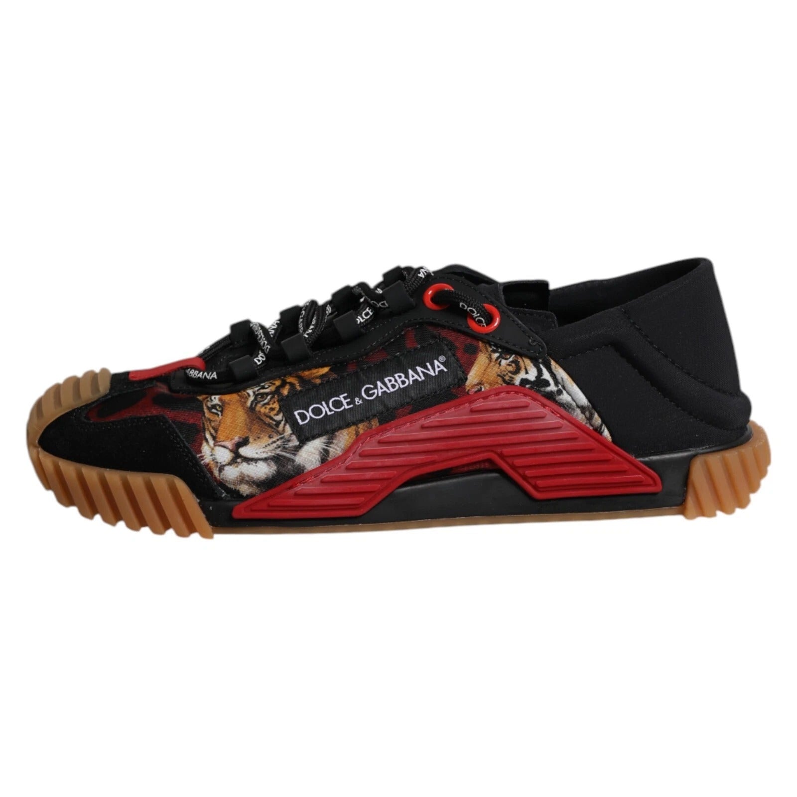 Dolce & Gabbana Schwarz Logo Low Top NS1 Männer Turnschuhe