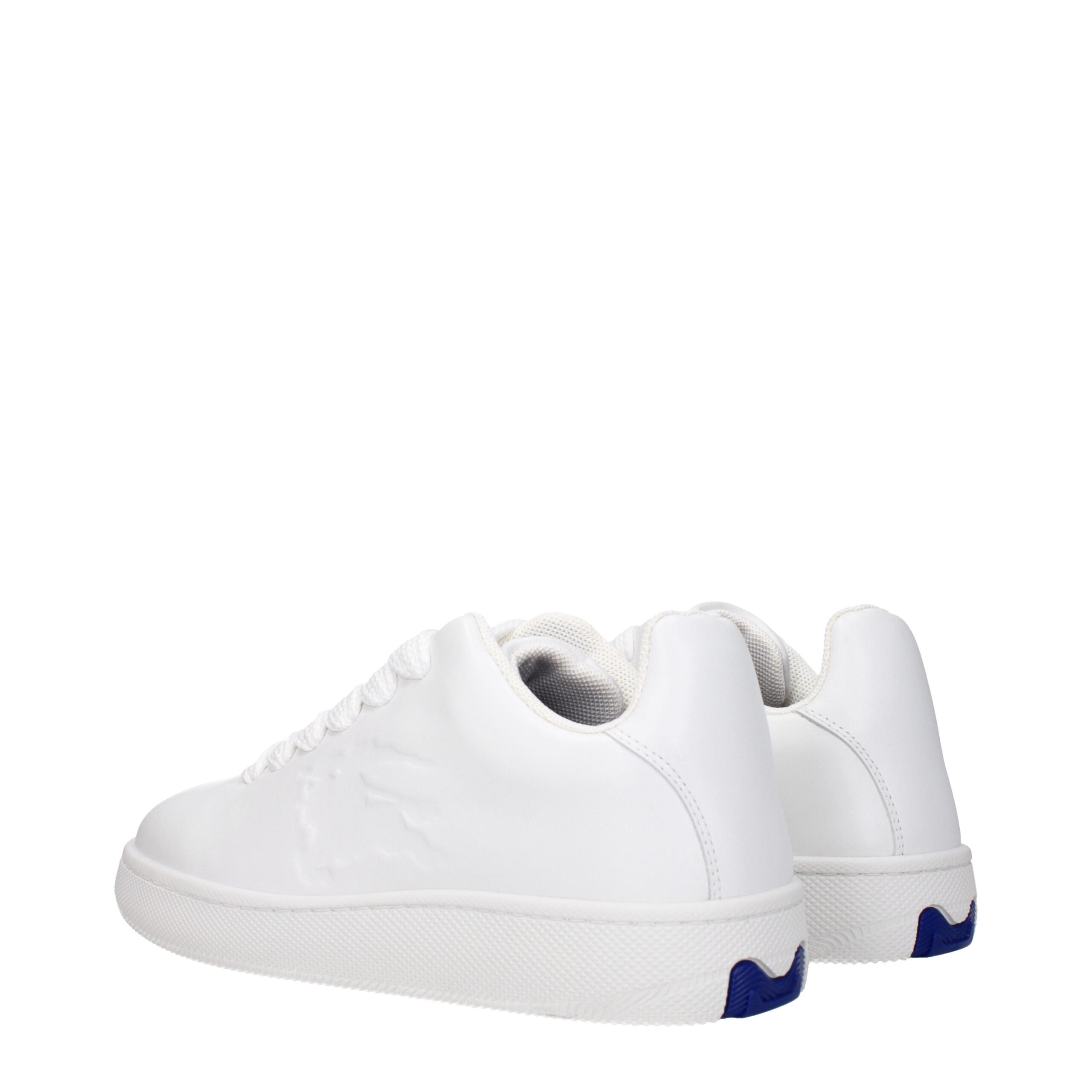 Burberry Weiße Leder-Low Tops