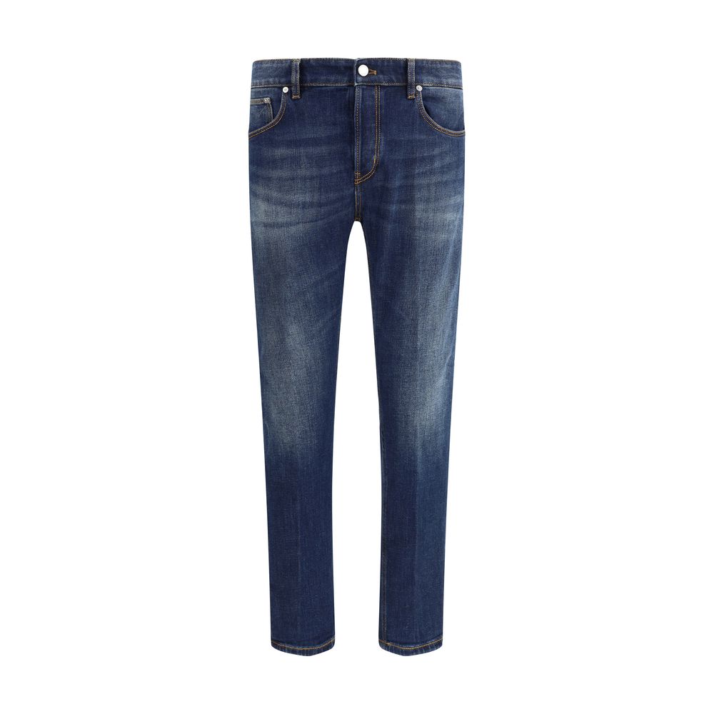 PT Torino Schmale Jeans aus blauem Baumwoll-Denim