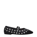 Stella McCartney Schwarze Leder-Ballett-Flats