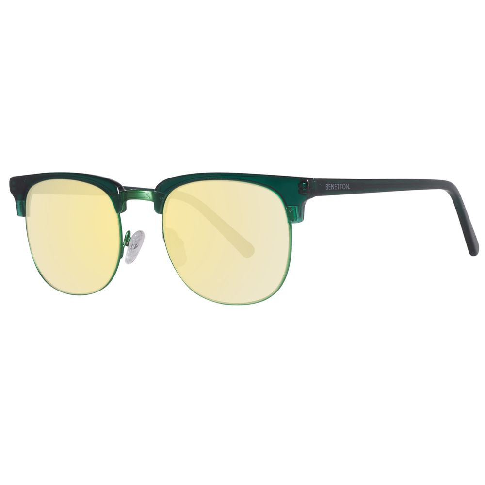 Benetton Grüne Acetat-Sonnenbrille