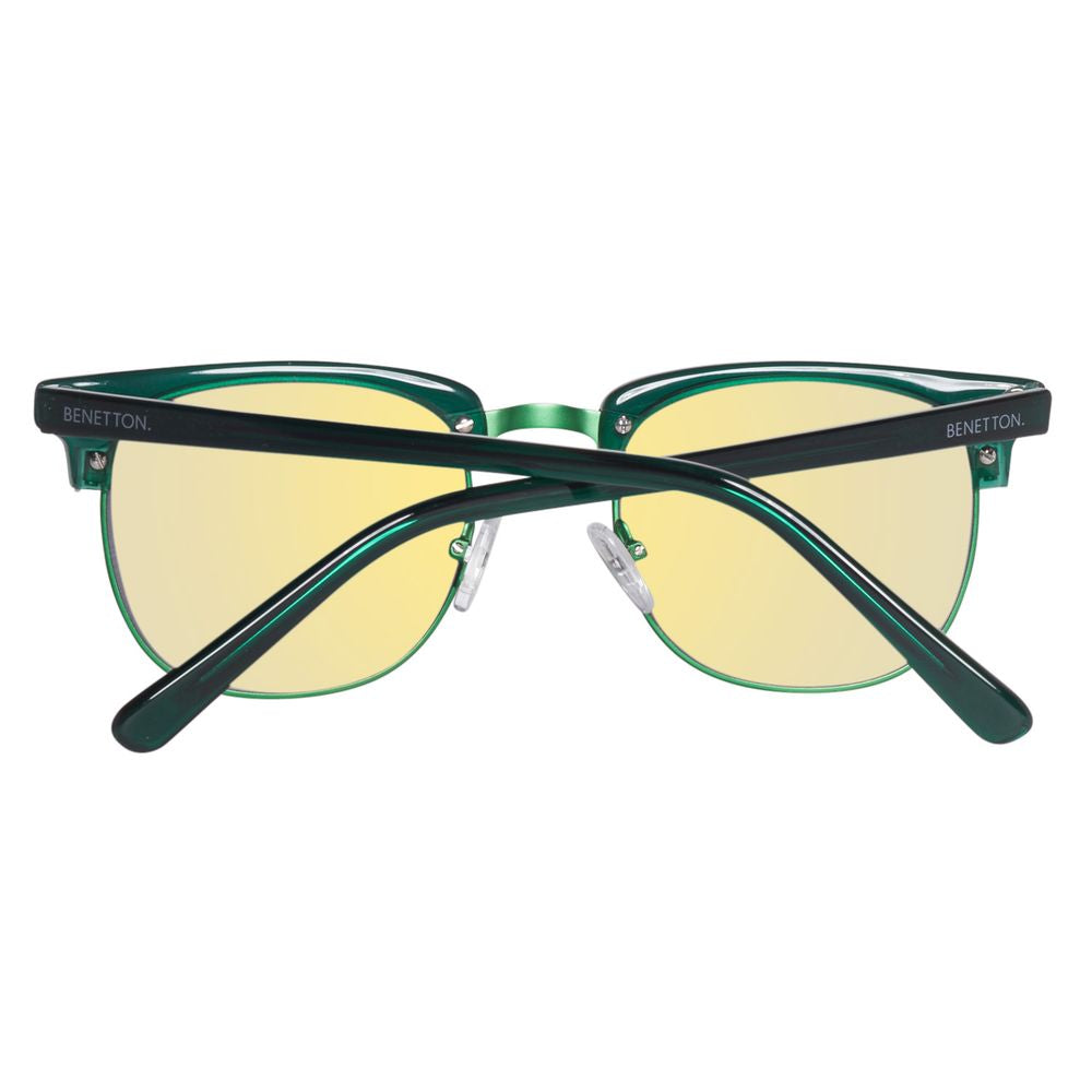 Benetton Grüne Acetat-Sonnenbrille