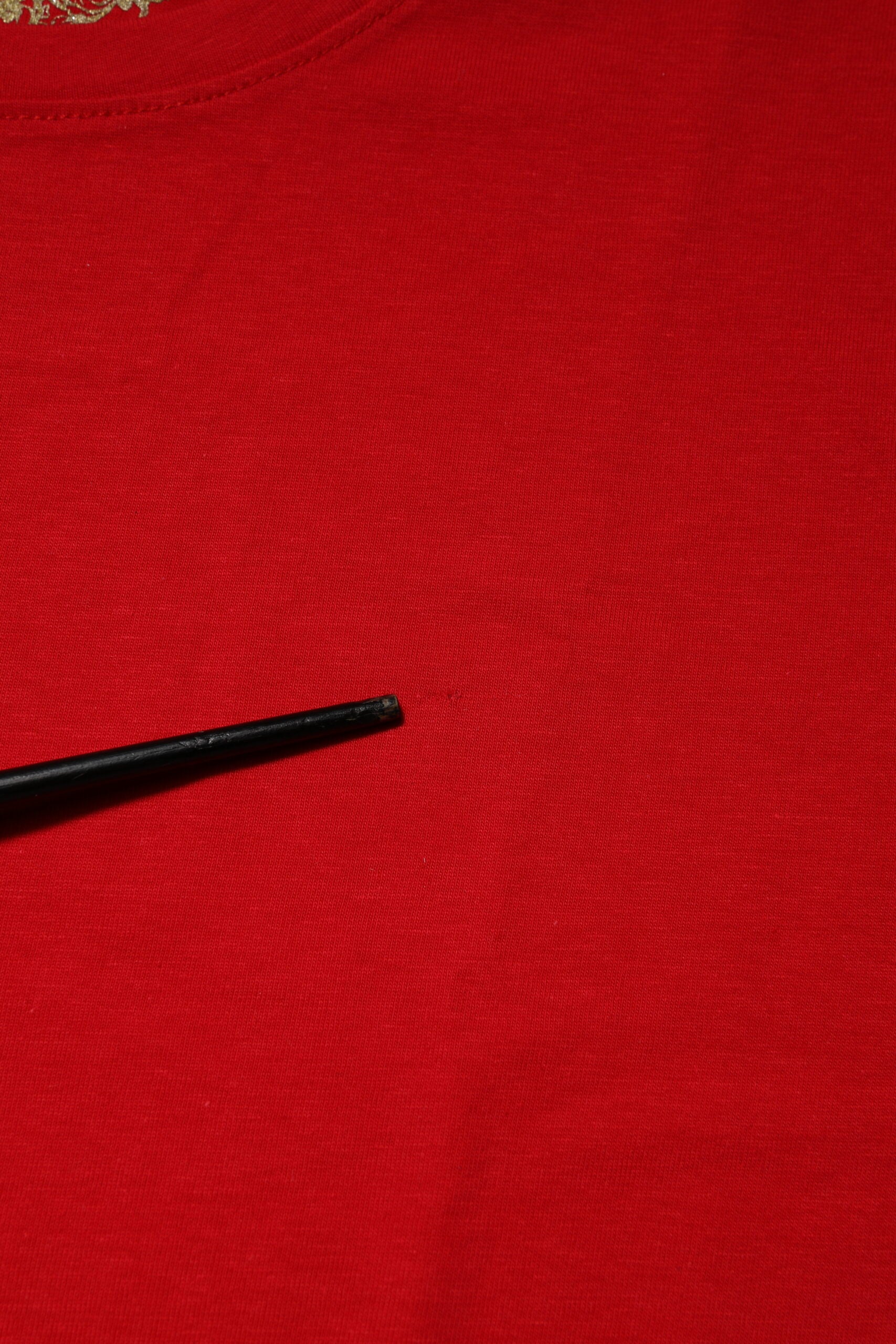 Dolce & Gabbana Rotes Rundhalsausschnitt-T-Shirt mit kurzen Ärmeln