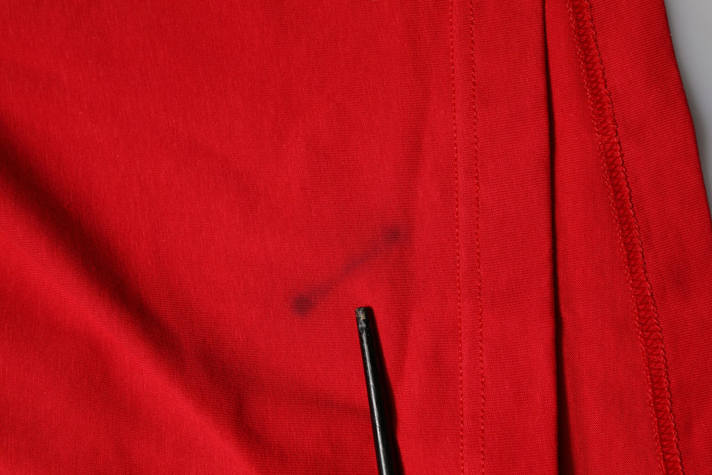 Dolce & Gabbana Rotes Baumwoll-T-Shirt mit kurzen Ärmeln und Rundhalsausschnitt