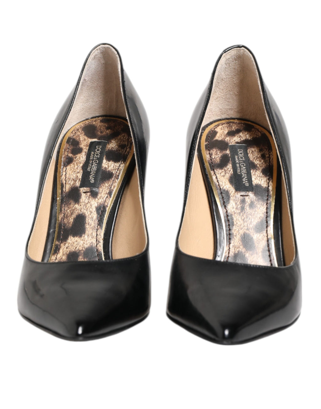 Dolce & Gabbana Schwarz Kalbsleder Stiletto Heels Pumps Schuhe