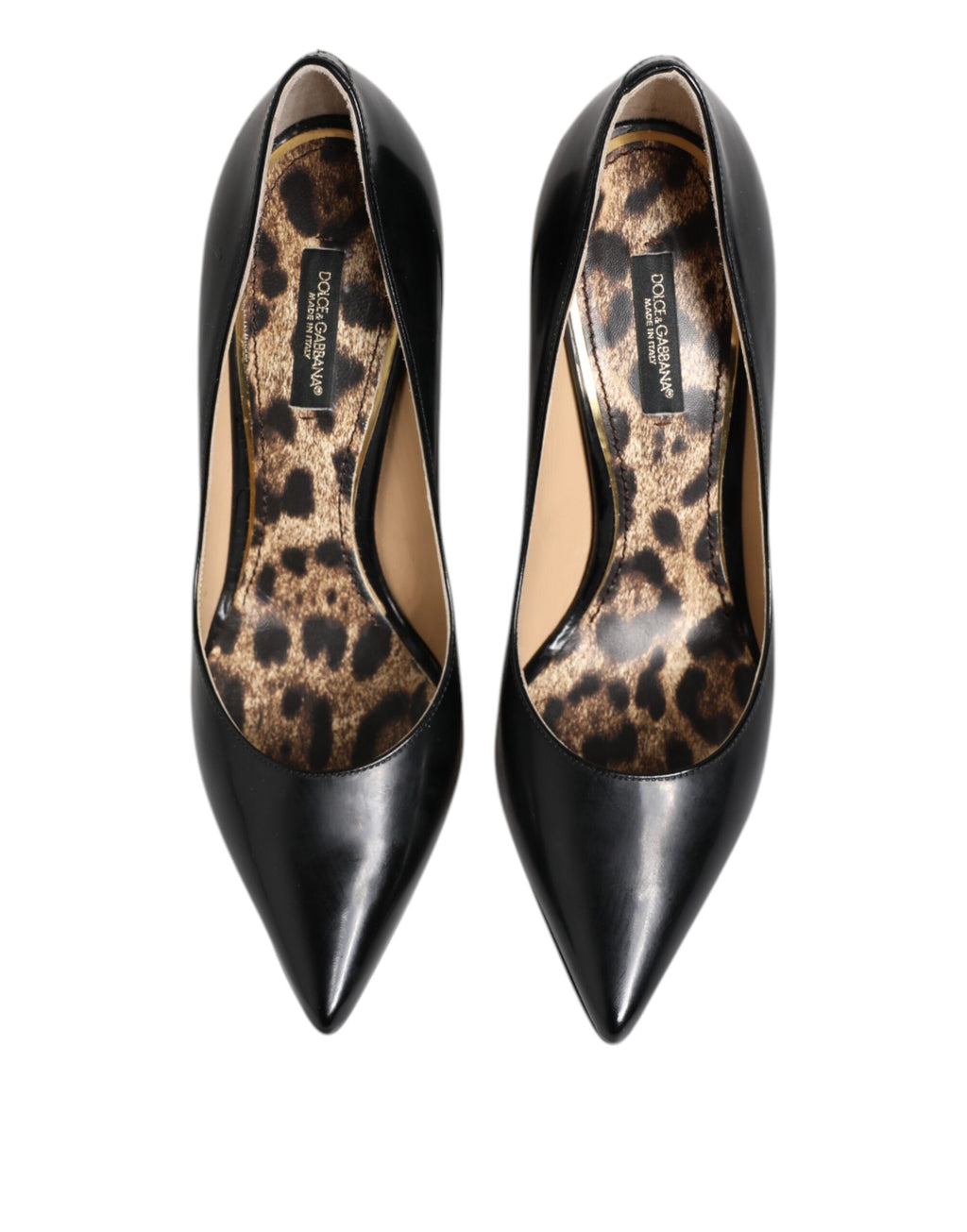 Dolce & Gabbana Schwarz Kalbsleder Stiletto Heels Pumps Schuhe