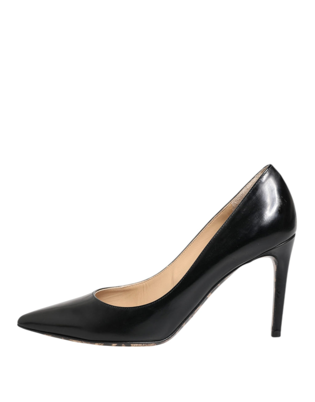 Dolce & Gabbana Schwarz Kalbsleder Stiletto Heels Pumps Schuhe