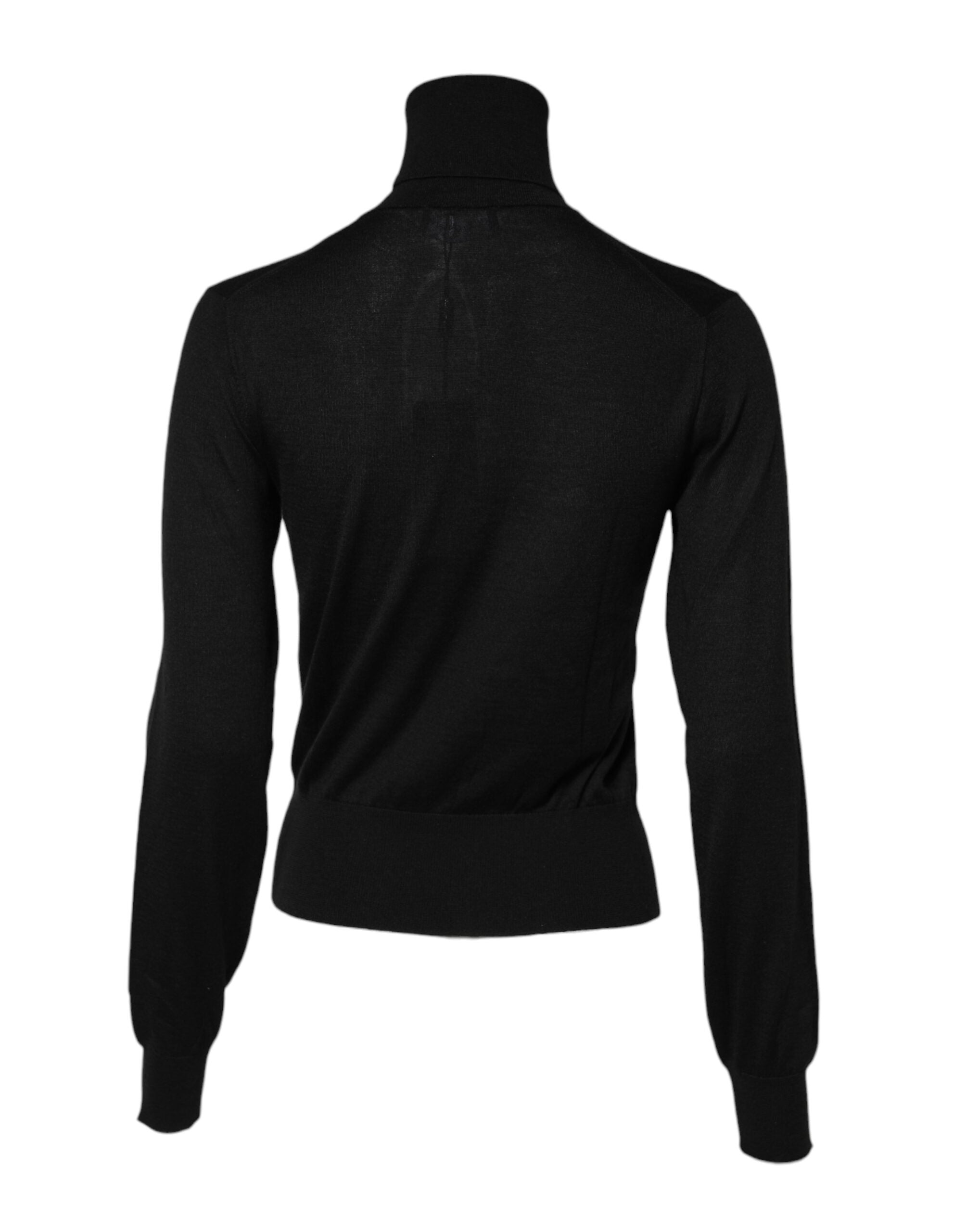 Dolce & Gabbana Schwarzer Kaschmir-Rollkragenpullover