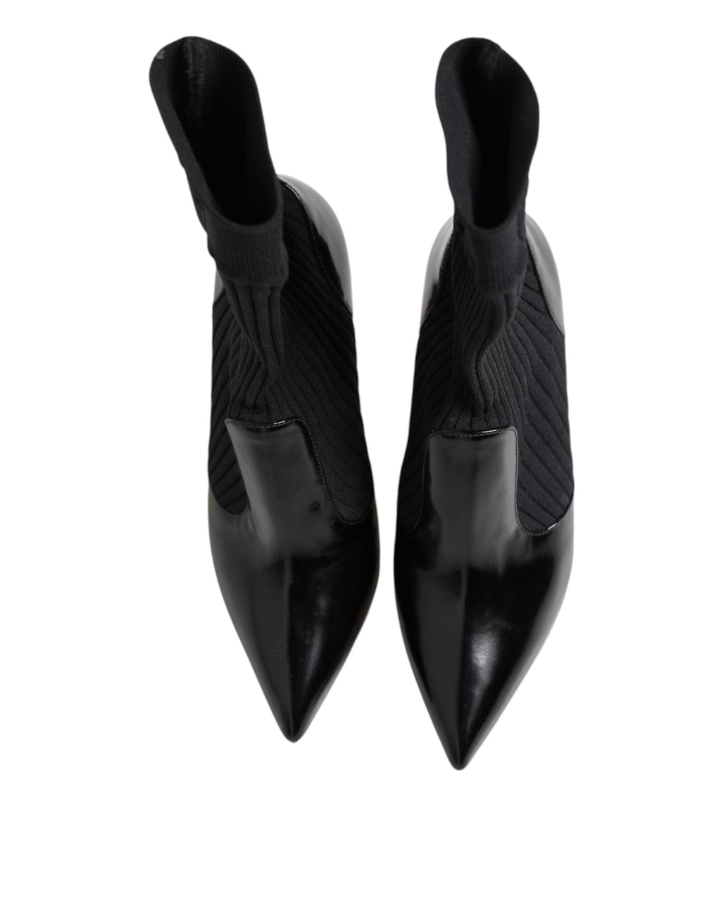 Dolce & Gabbana Schwarz Stretch Stilettos Booties Socken Schuhe