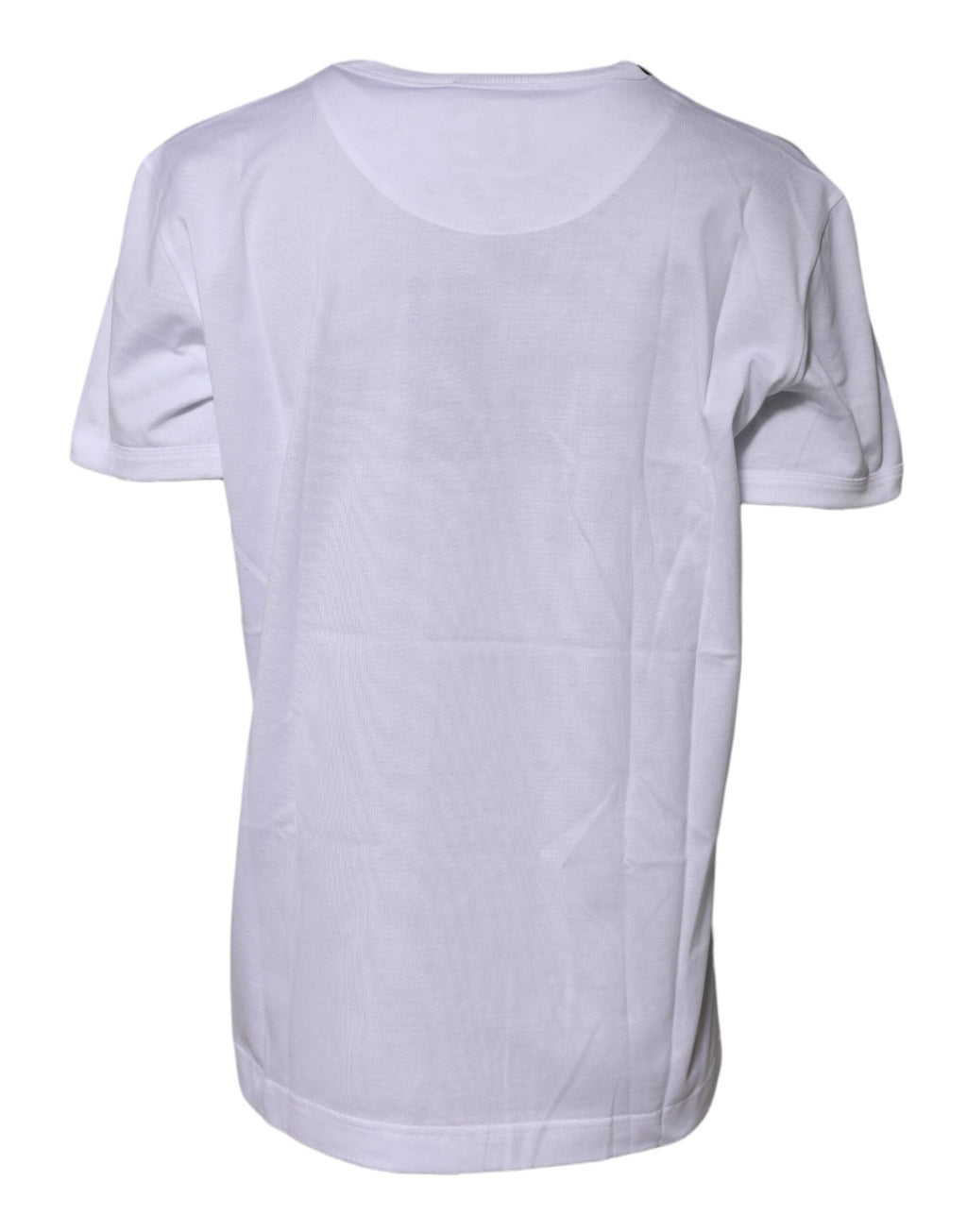Dolce & Gabbana Weißes T-Shirt mit Rundhalsausschnitt aus Baumwolle Goodluck 2022