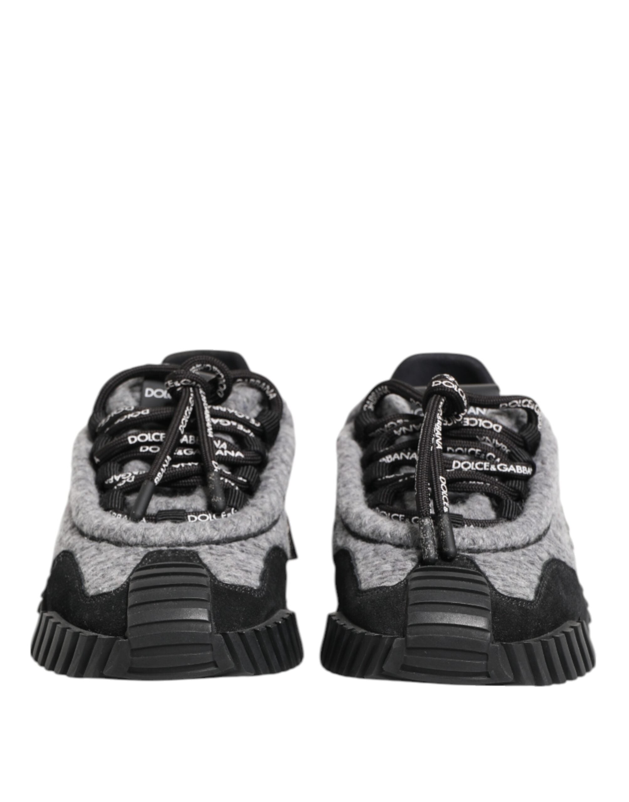 Dolce & Gabbana Schwarz Grau NS1 Low Top Turnschuhe Schuhe
