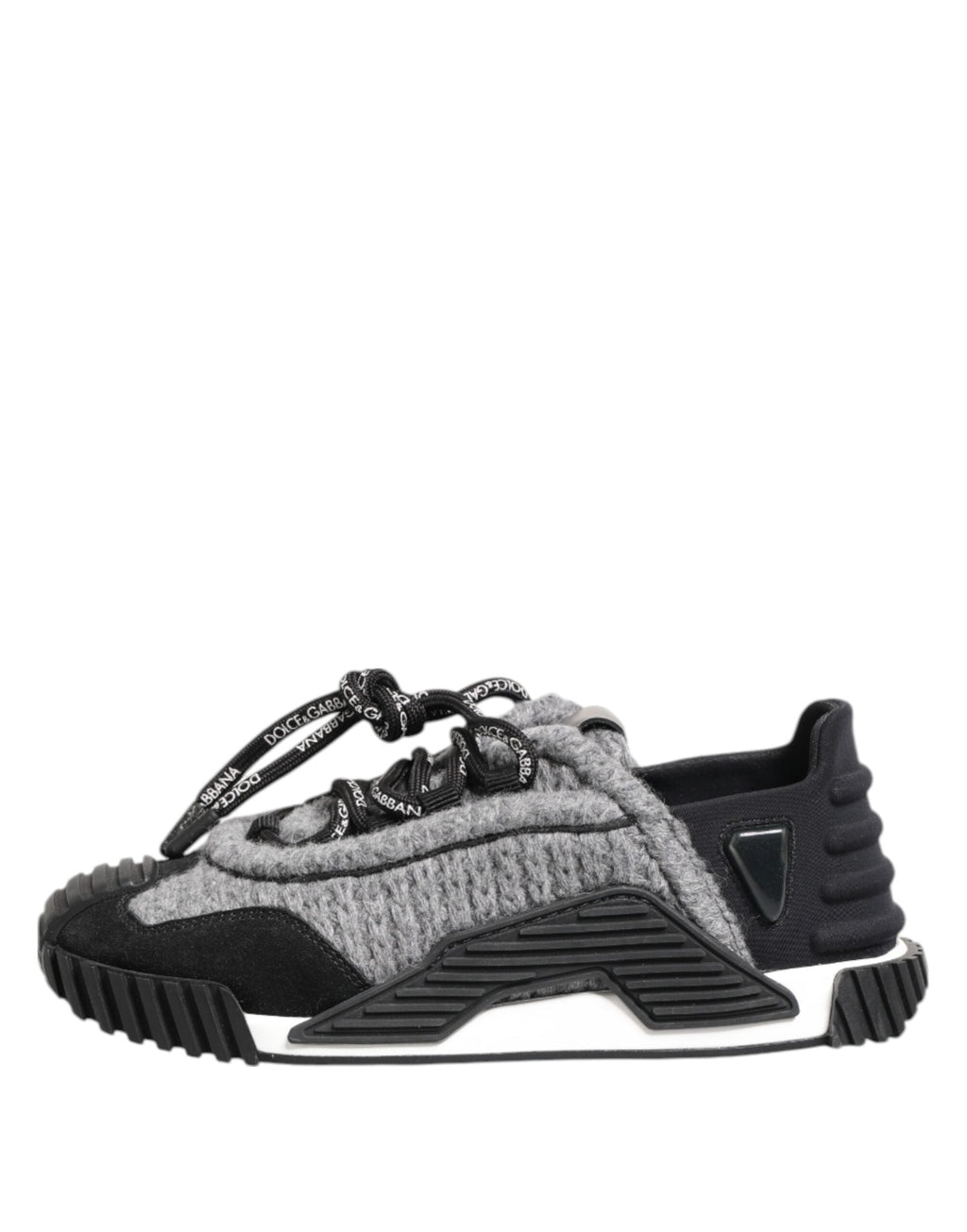 Dolce & Gabbana Schwarz Grau NS1 Low Top Turnschuhe Schuhe