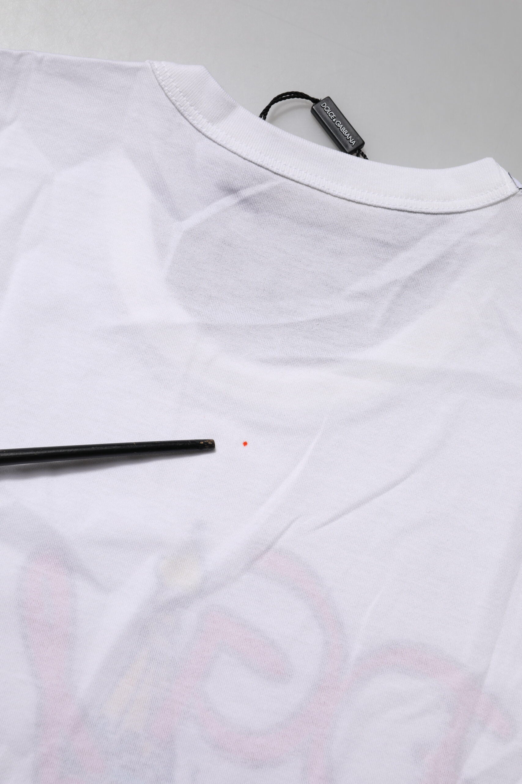 Dolce & Gabbana Weißes DG Loves Moscow T-Shirt mit Rundhalsausschnitt