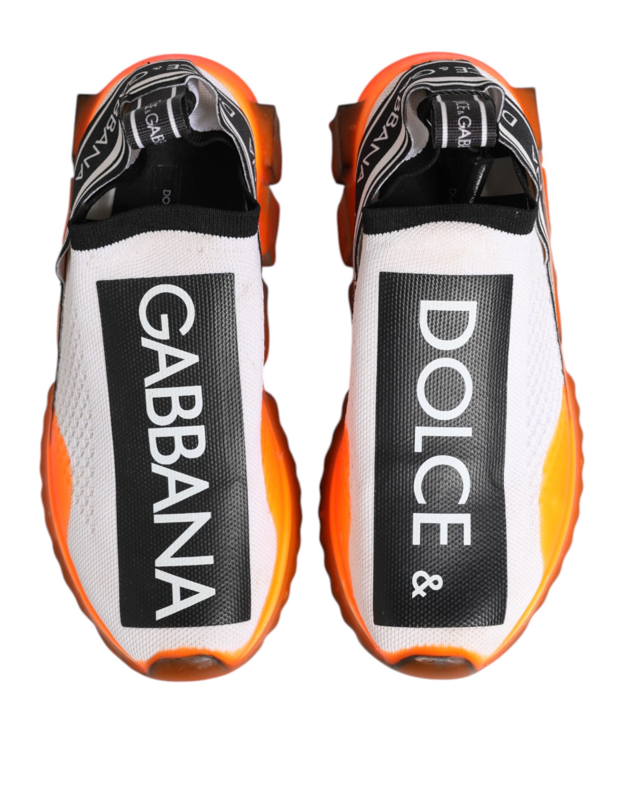 Dolce & Gabbana Weiß Sorrento Slip On Low Top Turnschuhe Schuhe