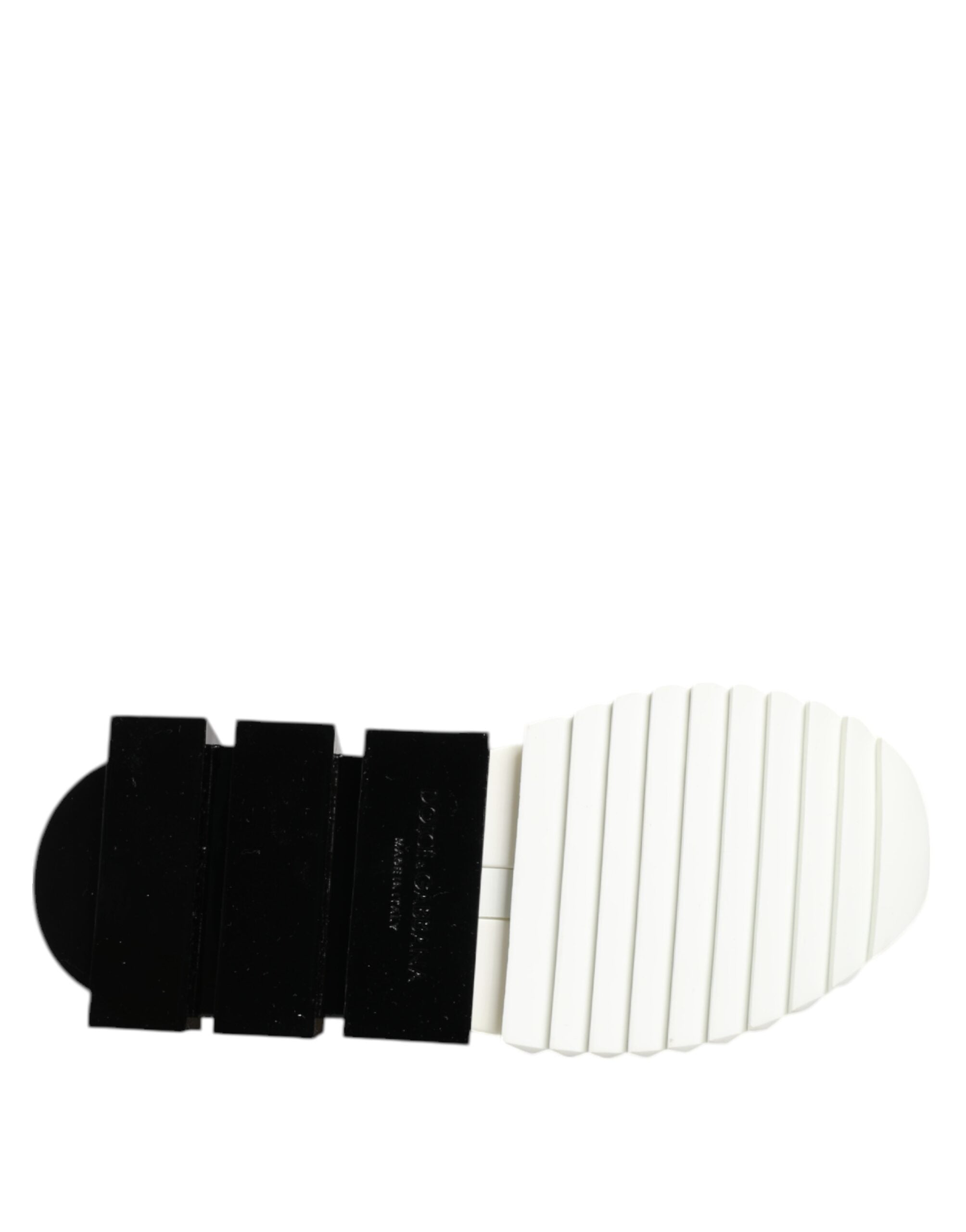 Dolce & Gabbana Weiß Schwarz Low Top Sorrento Turnschuhe Schuhe