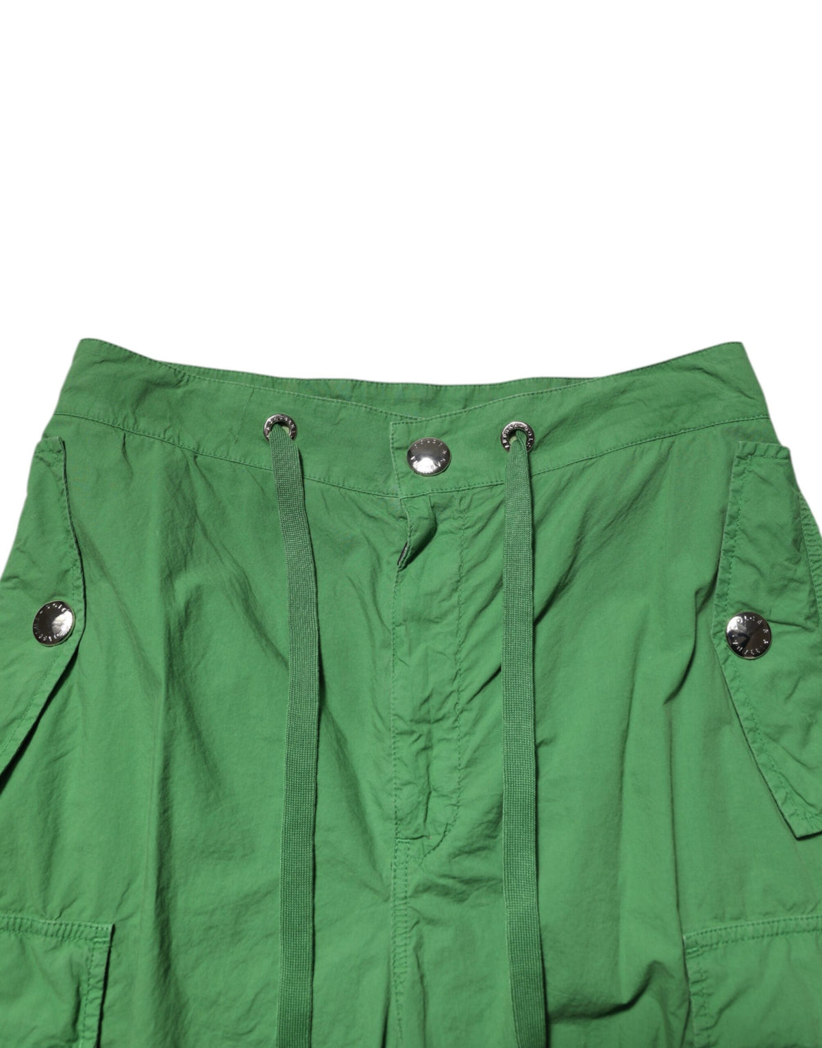 Dolce & Gabbana Groene Katoenen High Waist Cargo Broek