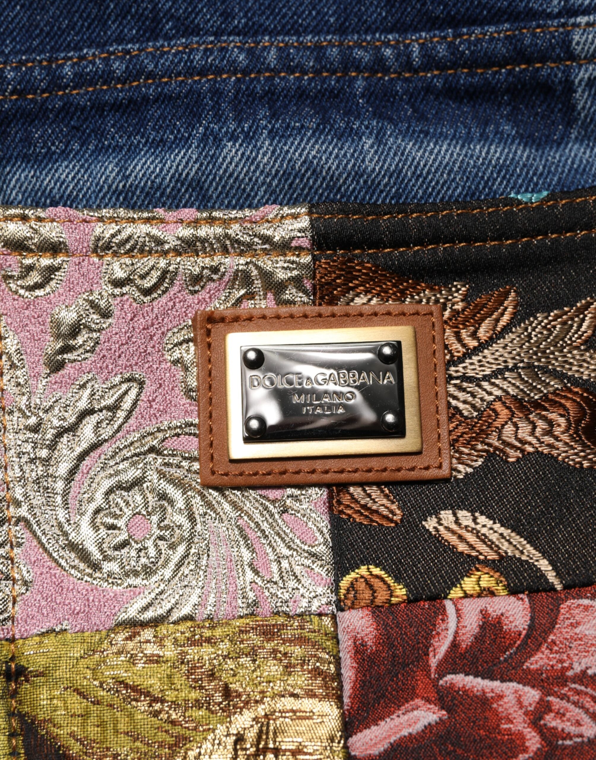 Dolce & Gabbana Blaue zerfledderte Denim-Jeans mit hoher Taille für Frauen