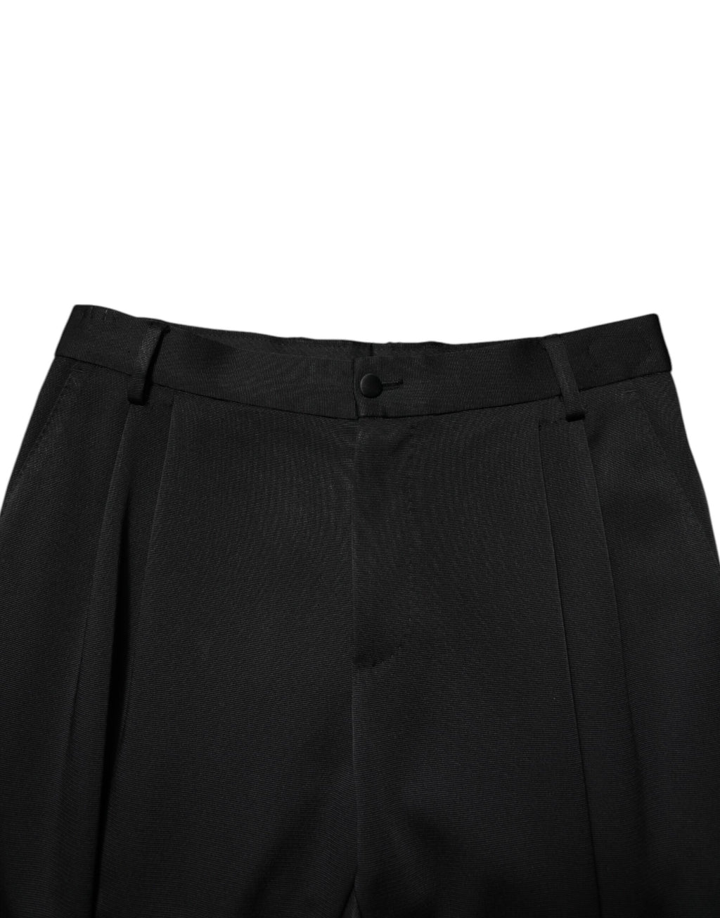 Dolce & Gabbana Schwarze Acetat-HighWaist-Tapered-Hose