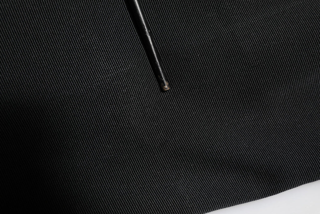 Dolce & Gabbana Schwarze Acetat-HighWaist-Tapered-Hose