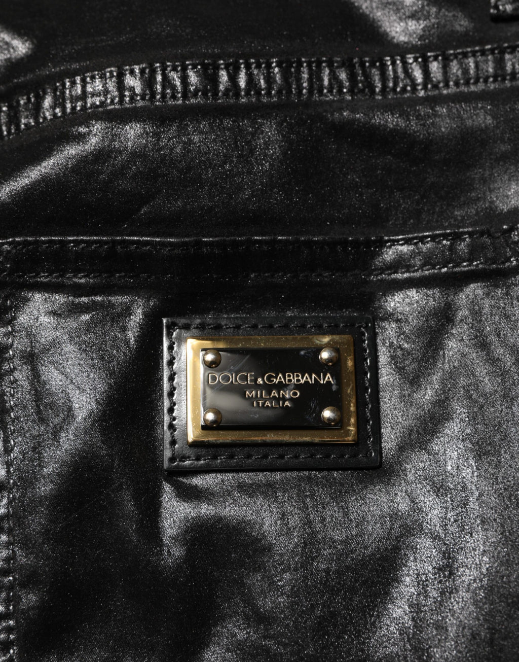 Dolce & Gabbana Schwarze High Waist Skinny GRACE Denim Jeans