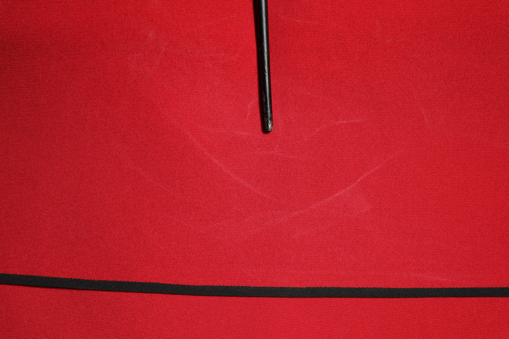 Dolce & Gabbana Rotes Viskose-Stretch-Scheide-Midikleid mit Schlitz