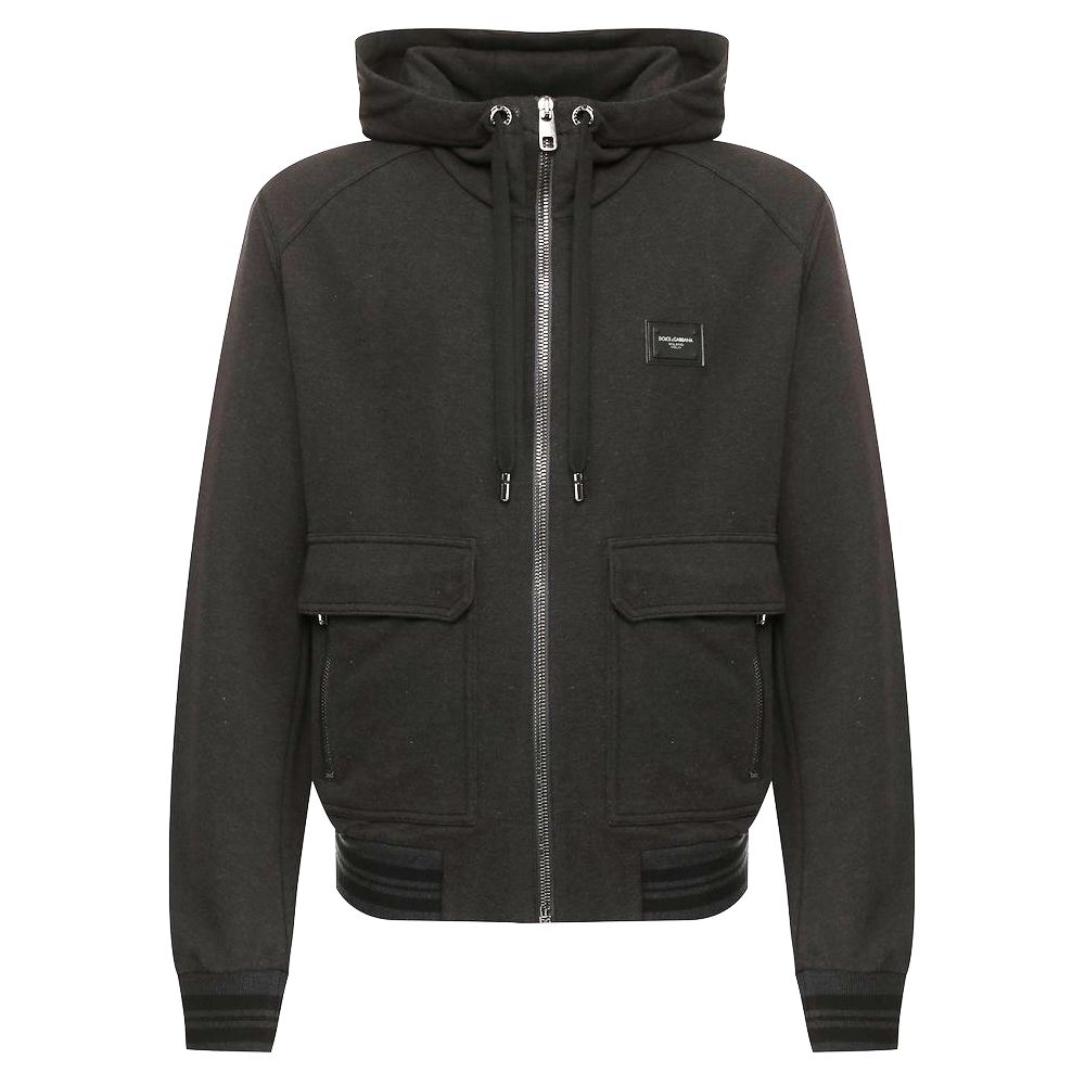 Dolce & Gabbana Grauer Baumwollpullover