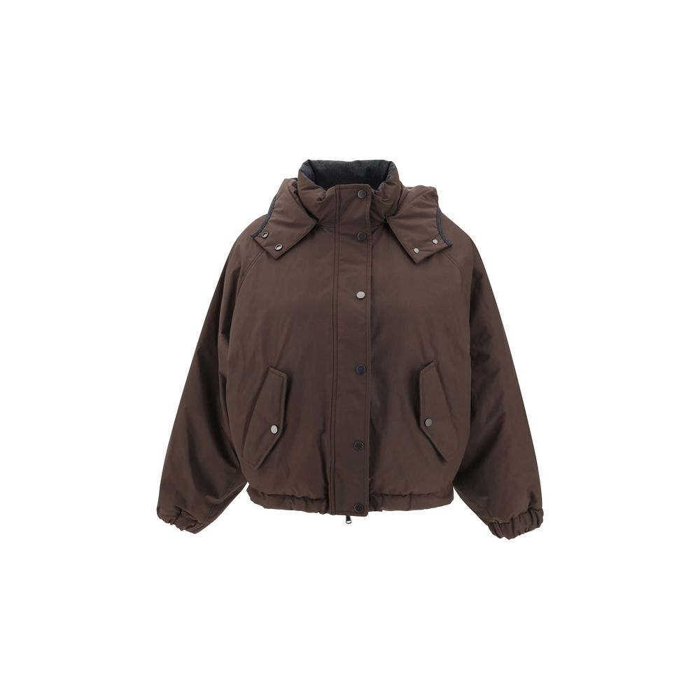 Brunello Cucinelli Gefütterte Daunenjacke