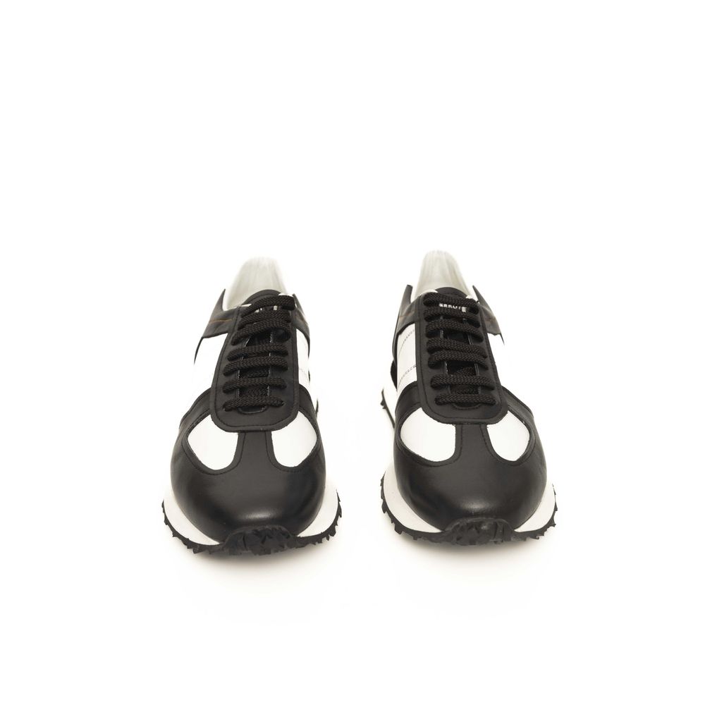 Cerruti 1881 Schwarzes Kalbsleder Herren Sneaker