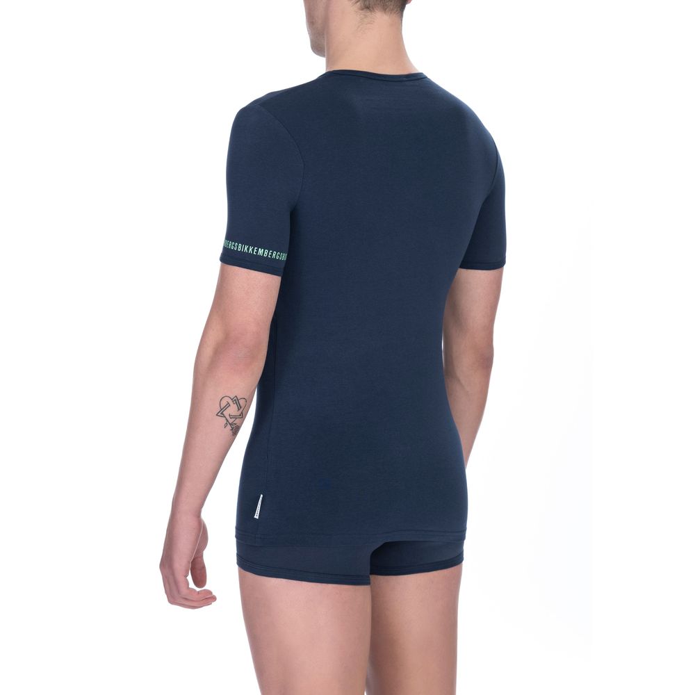 Bikkembergs Schwarzes Baumwoll-T-Shirt für Herren
