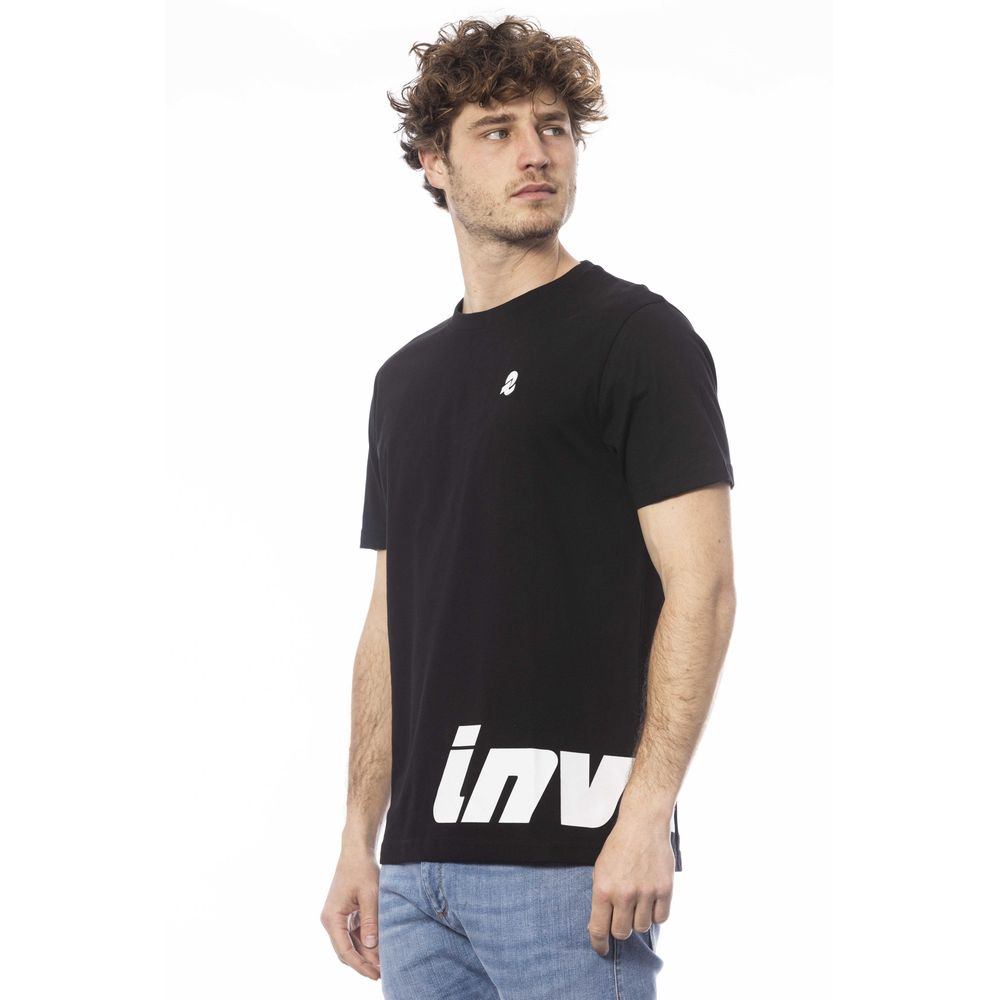 Invicta Schwarzes Baumwolle Männer T-Shirt