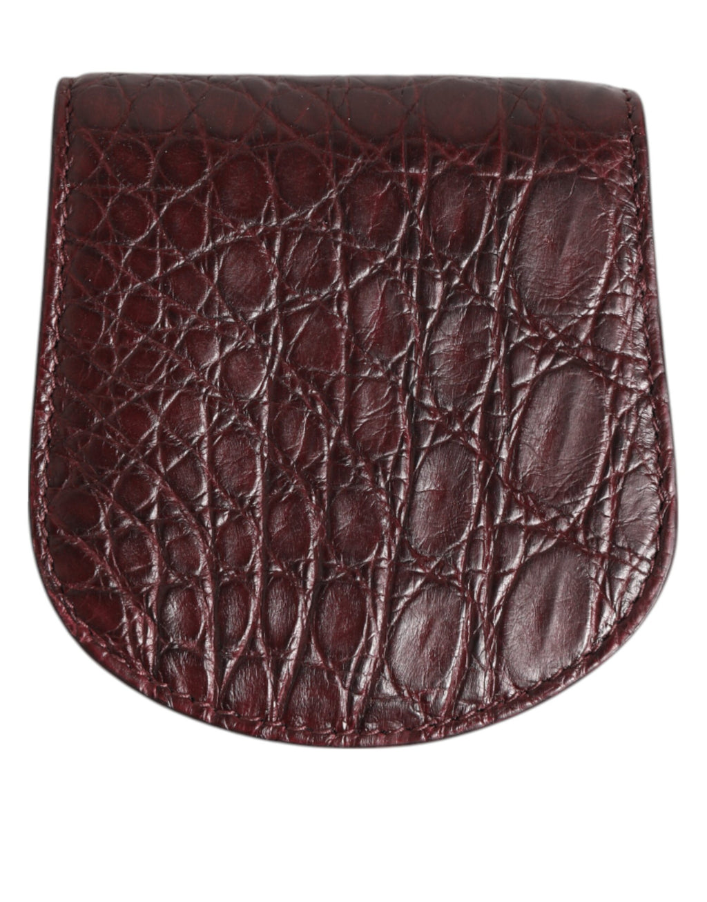 Dolce & Gabbana Burgunder Exotische Haut Münze Kondom Fall Halter Tasche Brieftasche