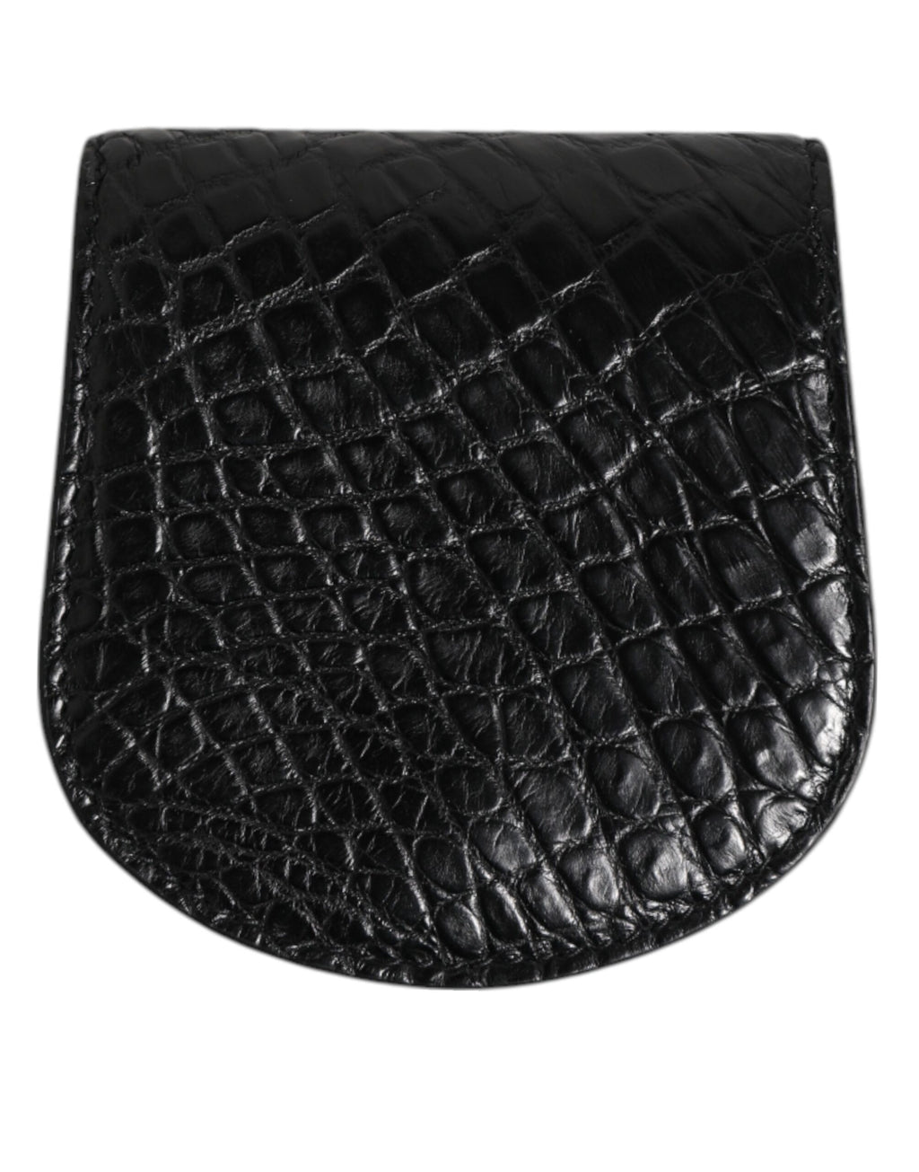 Dolce & Gabbana Schwarz Exotische Haut Münze Kondom Fall Halter Tasche Brieftasche