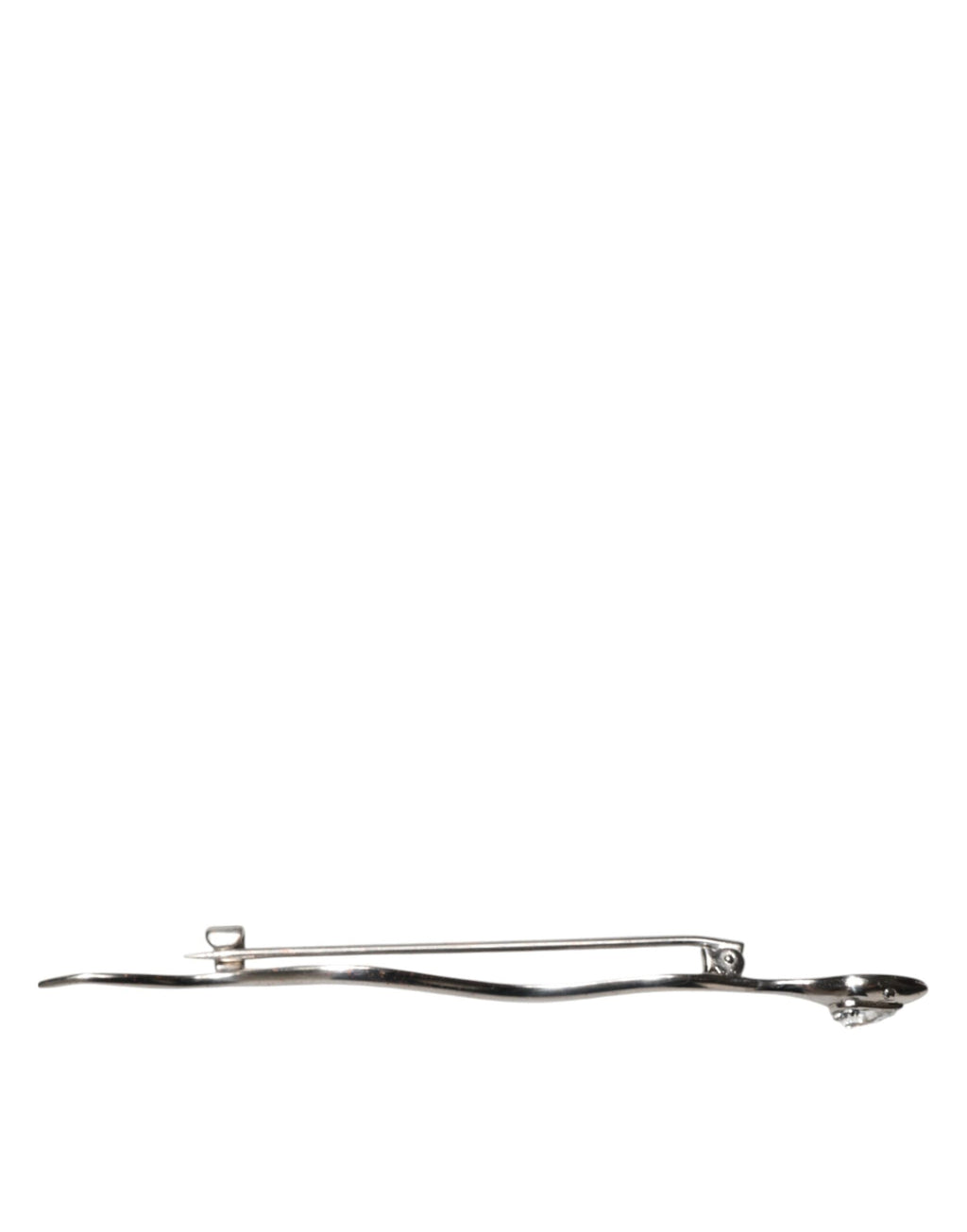 Dolce & Gabbana Silber Messing Kristall Spilla Serpente Herren Brosche Pin